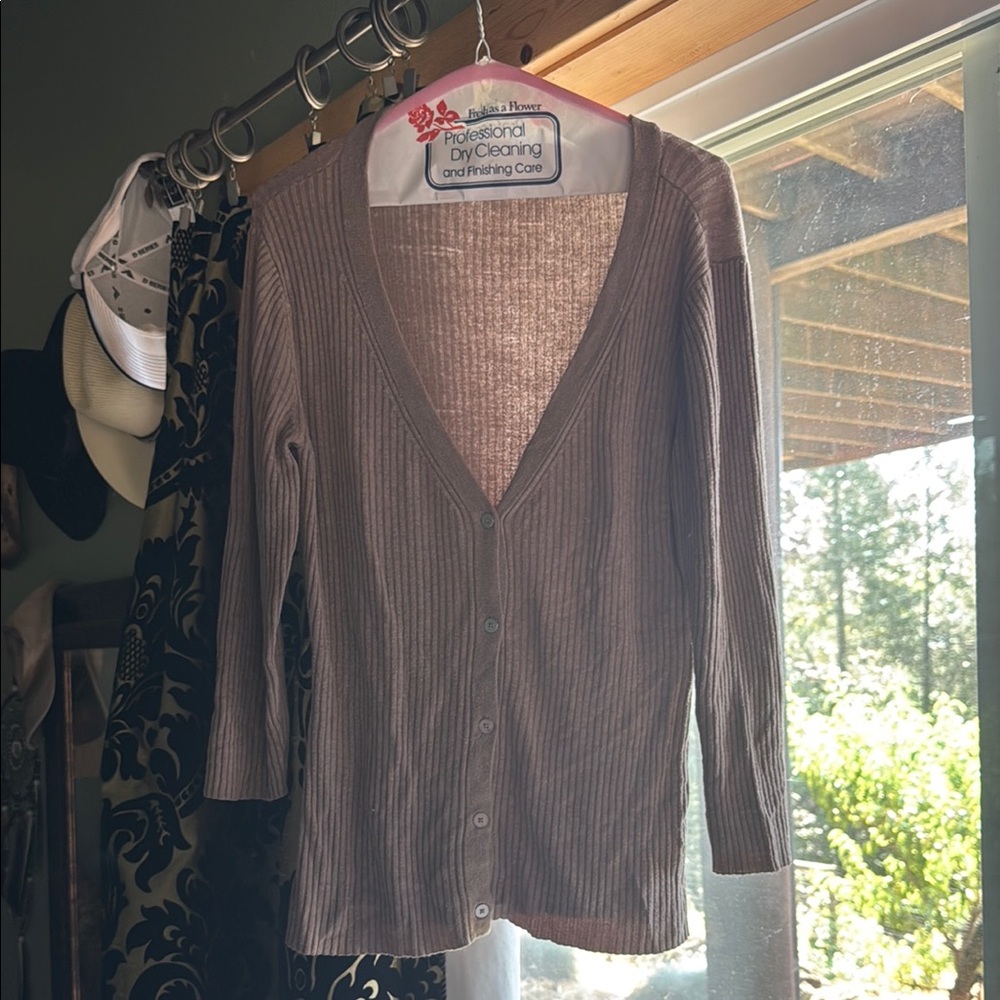 Women's V-Neck Button-Up Sweater